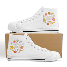 Load image into Gallery viewer, Ti Amo I love you - Exclusive Brand - High-Top Canvas Shoes - White Soles
