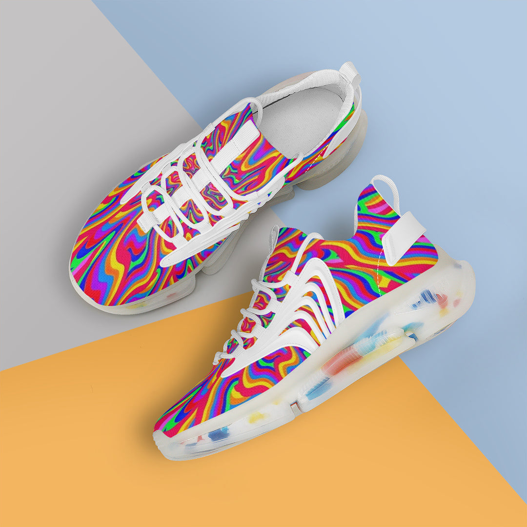 Ti Amo I love you - Exclusive Brand - Womens - Rainbow - Air Max React Sneakers - White Soles