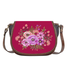 Load image into Gallery viewer, Ti Amo I love you - Exclusive Brand - Jazzberry Jam - Floral Bouquet - Saddle Bag
