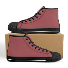 Load image into Gallery viewer, Ti Amo I love you - Exclusive Brand - High-Top Canvas Shoes - Black Soles
