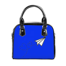 Load image into Gallery viewer, Ti Amo I love you  - Exclusive Brand  - Blue Blue Eyes - Paper Airplane - Shoulder Handbag
