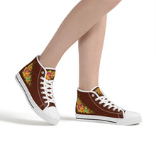 Load image into Gallery viewer, Ti Amo I love you  - Exclusive Brand - High-Top Canvas Shoes - White Soles
