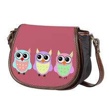 Load image into Gallery viewer, Ti Amo I love you - Exclusive Brand - Contessa 2 - 3 Owls -  Saddle Bag
