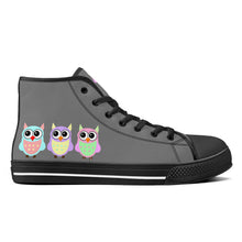 Load image into Gallery viewer, Ti Amo I love you - Exclusive Brand - High-Top Canvas Shoes - Black Soles
