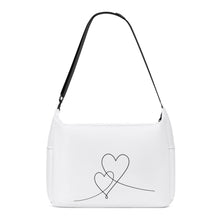 Load image into Gallery viewer, Ti Amo I love you - Exclusive Brand - Calcium Carbonate - Double Script Heart - Journey Computer Shoulder Bag
