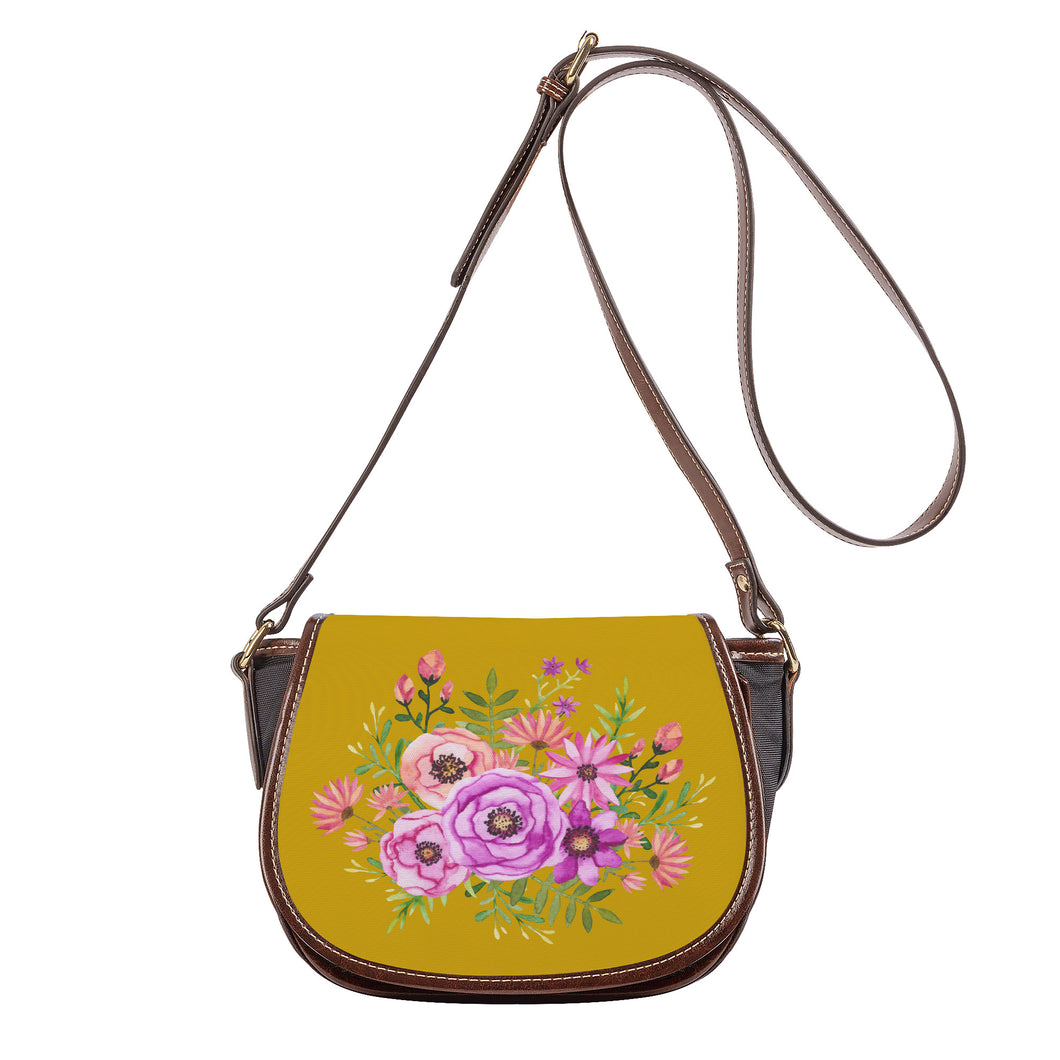 Ti Amo I love you - Exclusive Brand - Pizza - Floral Bouquet - Saddle Bag