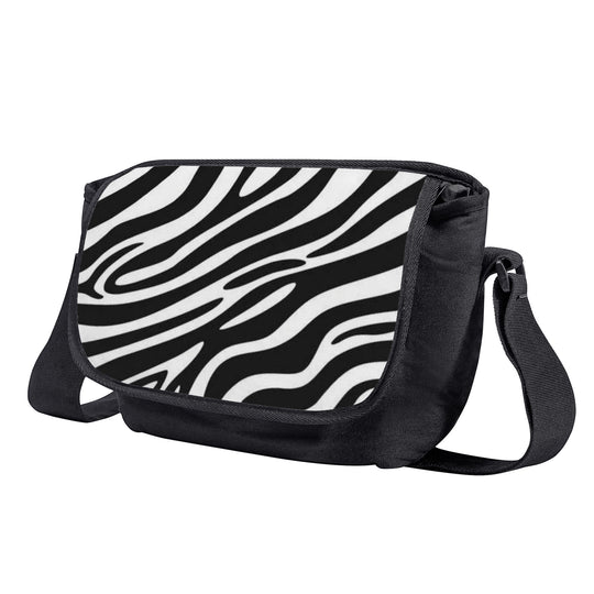 Ti Amo I love you - Exclusive Brand  -Black & White Stripe - Unisex Messenger Bags