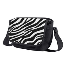 Load image into Gallery viewer, Ti Amo I love you - Exclusive Brand  -Black &amp; White Stripe - Unisex Messenger Bags
