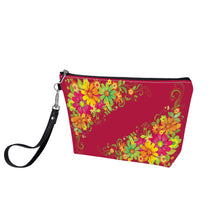 Load image into Gallery viewer, Ti Amo I love you - Exclusive Brand - Cardinal - Multicolor Floral - Sling Cosmetic Bag
