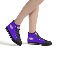 Load image into Gallery viewer, Ti Amo I love you - Exclusive Brand - High-Top Canvavs Shoes - Black Soles
