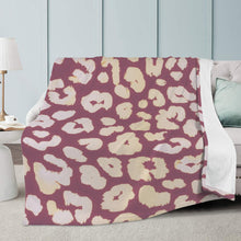 Load image into Gallery viewer, Ti Amo I love you - Exclusive Brand - Au Chico, Raffia &amp;  Pearl Bush Animal Print - Micro Fleece Blankets
