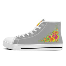 Load image into Gallery viewer, Ti Amo I love you - Exclusive Brand  - High-Top Canvas Shoes - White Soles
