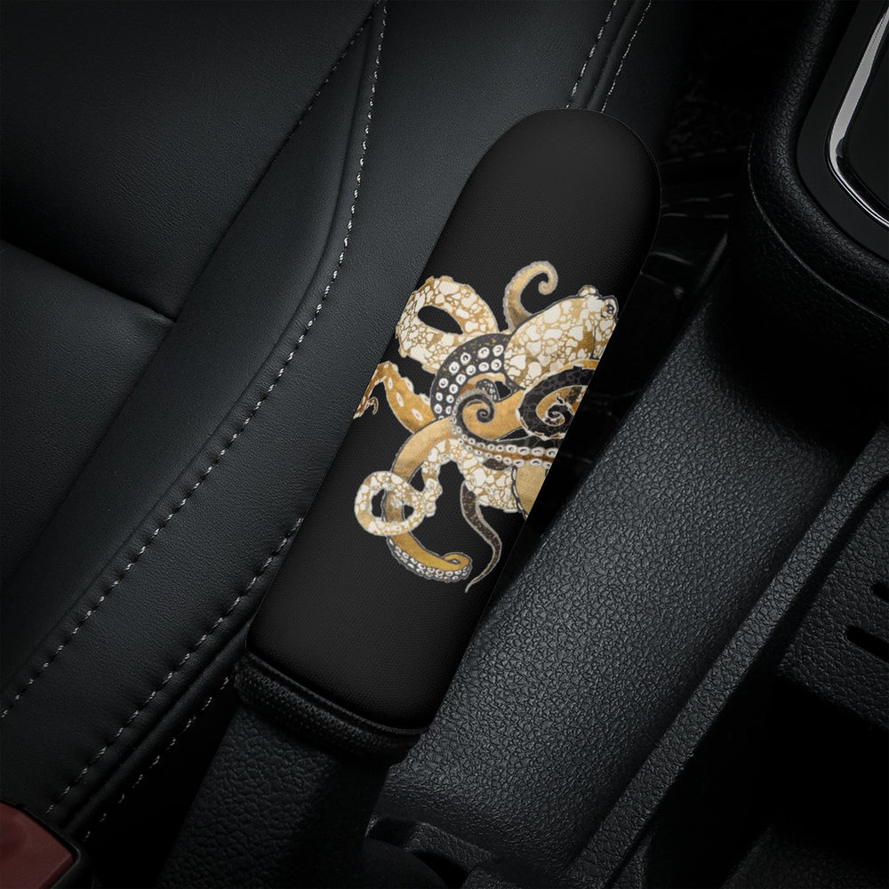 Ti Amo I love you - Exclusive Brand - Black Octopus - Car Handbrake Cover