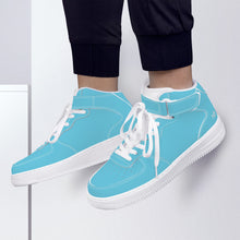 Load image into Gallery viewer, Ti Amo I love you - Exclusive Brand - Aquamarine Blue - High Top Unisex Sneakers
