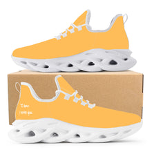 Load image into Gallery viewer, Ti Amo I love you - Exclusive Brand  - Light Orange - Mens / Womens - Flex Control Sneakers- White Soles
