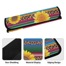 Load image into Gallery viewer, Ti Amo I love you  - Exclusive Brand - Leopard &amp; Sunflowers - Car Seat Belt Covers
