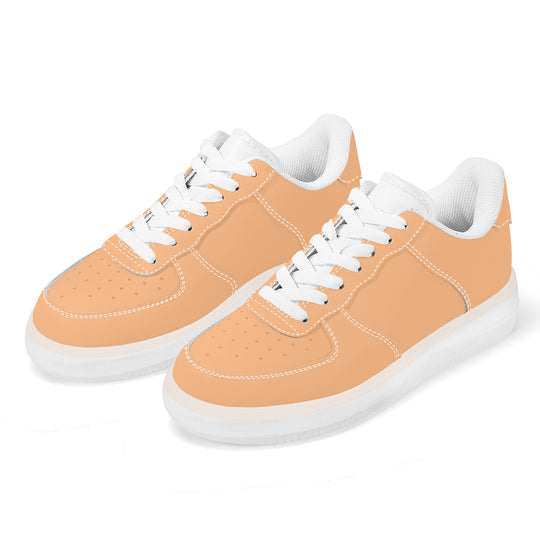 Ti Amo I love you - Exclusive Brand  - Macaroni & Cheese - Transparent Low Top Air Force Leather Shoes