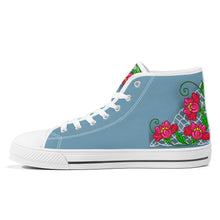 Load image into Gallery viewer, Ti Amo I love you - Exclusive Brand - High-Top Canvas Shoes - White Soles
