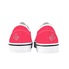 Load image into Gallery viewer, Ti Amo I love you -  Exclusive Brand  - Radical Red - Double White Heart -  Skate Shoe - White Soles
