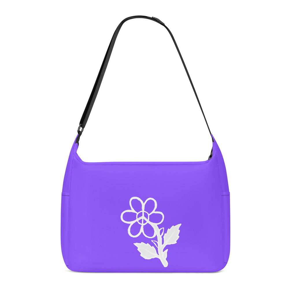 Ti Amo I love you - Exclusive Brand - Light Purple - White Daisy - Journey Computer Shoulder Bag
