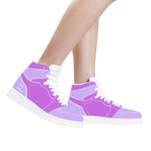 Load image into Gallery viewer, Ti Amo I love you - Exclusive Brand - Mauve &amp; Lavender - High Top Synthetic Leather Sneaker
