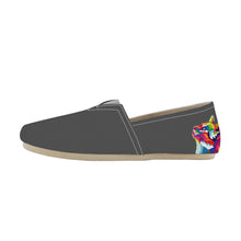 Load image into Gallery viewer, Ti Amo I love you  - Exclusive Brand  - Dark Gray Cat - Casual Flat Driving Shoe
