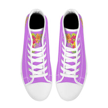 Load image into Gallery viewer, Ti Amo I love you - Exclusive Brand  - High-Top Canvas Shoes - White Soles
