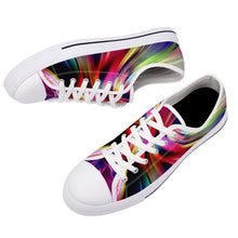 Load image into Gallery viewer, Ti Amo I love you - Exclusive Brand - Amethyst &amp; Mauve Twist -Low-Top Canvas Shoes - White Soles
