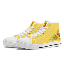 Load image into Gallery viewer, Ti Amo I love you - Exclusive Brand - High-Top Canvas Shoes - White Soles
