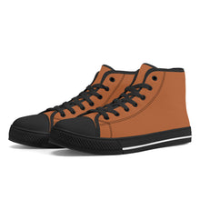 Load image into Gallery viewer, Ti Amo I love you - Exclusive Brand - High-Top Canvas Shoes - Black Soles
