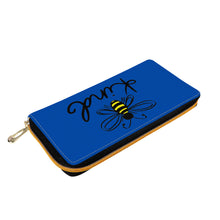 Load image into Gallery viewer, Ti Amo I love you - Exclusive Brand  - Dark Blue - Bee Kind - Zipper Purse Clutch Bag
