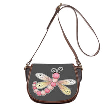 Load image into Gallery viewer, Ti Amo I love you - Exclusive Brand  - Davy&#39;s Grey - Dragonfly - Saddle Bag
