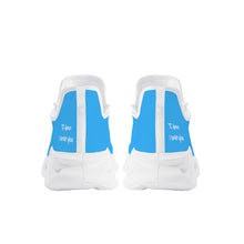 Load image into Gallery viewer, Ti Amo I love you - Exclusive Brand  - Medium Cyan Blue - Mens / Womens - Flex Control Sneakers- White Soles
