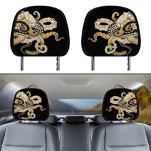 Load image into Gallery viewer, Ti Amo I love you - Exclusive Brand - Black - Octopus - Car Headrest Covers
