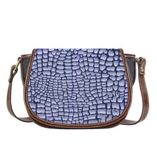 Load image into Gallery viewer, Ti Amo I love you - Exclusive Brand - Wistful Reptile Skin Pattern  - Saddle Bag
