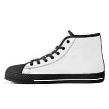 Load image into Gallery viewer, Ti Amo I love you - Exclusive Brand - White - High-Top Canvas Shoes - Black Soles
