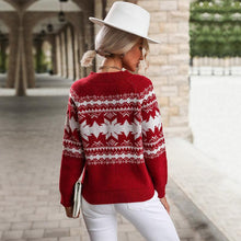 Load image into Gallery viewer, Womens - Christmas - Long Sleeved Round Neck Pullover Sweater - Sizes S-L
