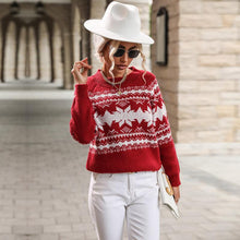 Load image into Gallery viewer, Womens - Christmas - Long Sleeved Round Neck Pullover Sweater - Sizes S-L
