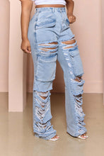 Load image into Gallery viewer, Womens Multi Bag Tooling Ripped Washed Trousers Multi Bag Jeans - Sizes S-2XL
