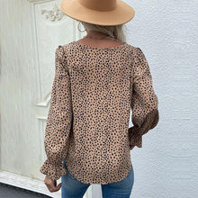 Load image into Gallery viewer, Womens / Teen Girls -Animal Print -  Long Sleeved Round Neck Pullover Shirt
