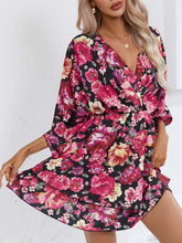 Load image into Gallery viewer, Women Clothing Dress Summer Printed 3/4 Sleeves V neck Women Clothing
