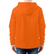 Load image into Gallery viewer, Ti Amo I love you - Exclusive Brand - Blaze Orange - Men&#39;s Zip Hoodie
