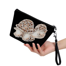 Load image into Gallery viewer, Ti Amo I love you - Exclusive Brand  - Black - Turtle - Sling Cosmetic Bag
