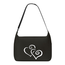 Load image into Gallery viewer, Ti Amo I love you - Exclusive Brand - Zeus - Double White Heart - Journey Computer Shoulder Bag
