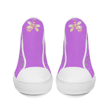 Load image into Gallery viewer, Ti Amo I love you - Exclusive Brand - High-Top Canvas Shoes - White Soles
