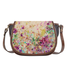 Load image into Gallery viewer, Ti Amo I love you - Exclusive Brand - Almond Floral Pattern - Saddle Bag
