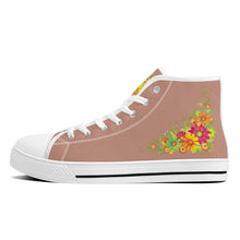 Load image into Gallery viewer, Ti Amo I love you  - Exclusive Brand - High-Top Canvas Shoes - White Soles
