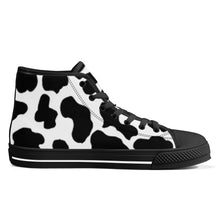 Load image into Gallery viewer, Ti Amo I love you - Exclusive Brand - High-Top Canvas Shoes - Black Soles
