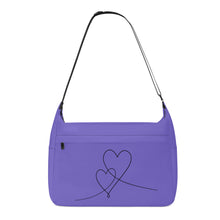 Load image into Gallery viewer, Ti Amo I love you - Exclusive Brand - Blue Marguerite - Double Script Heart - Journey Computer Shoulder Bag
