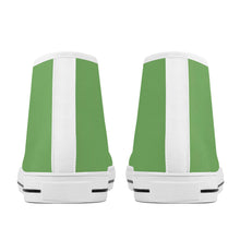 Load image into Gallery viewer, Ti Amo I love you  - Exclusive Brand - Dusty Green -  Unisex High -Top Canvas Shoes - White Soles
